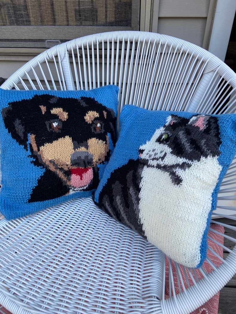 Custom Pet Portrait Throw Pillow image 1