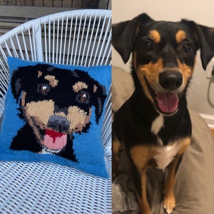 Custom Pet Portrait Throw Pillow image 6