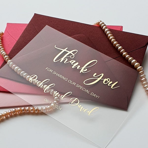 Custom Cardstock Thank You Cards Etsy