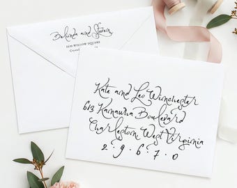 Custom Wedding Envelopes Addressing • Return & Guest Address Printing Add On