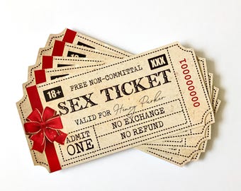 Spicy Christmas Love Coupons – Naughty Personalized Gift for Him – Set of 20 Sex Tickets