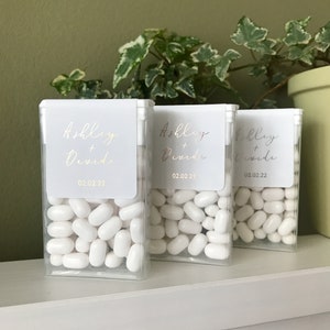 Shiny Gold Foiled Mint to Be Wedding Favor Sticker. Custom Candy Gift ...