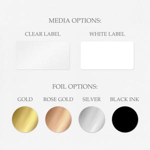 Clear Gold Foil Return Address Labels – Personalized Wedding Address ...