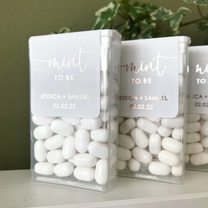 Luxury Gold Foil Mint to Be Wedding Favor Stickers • Custom Labels ...