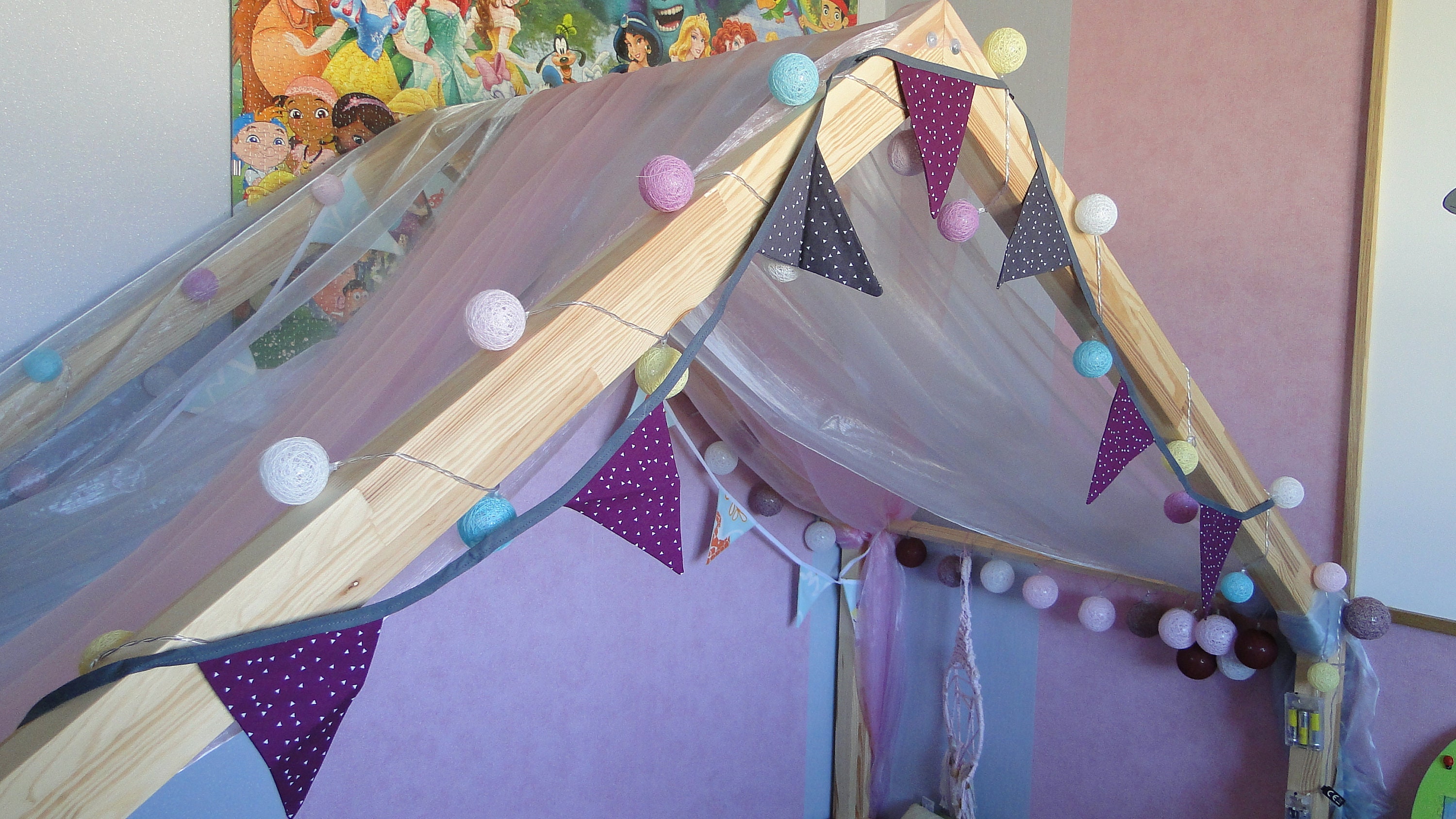 Guirlande Violette et Grise