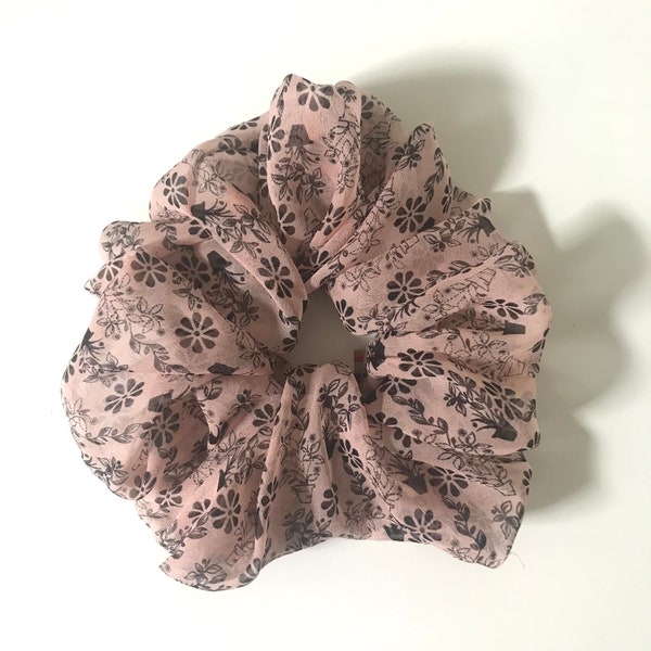 Designer Seide Chiffon großes Scrunchie