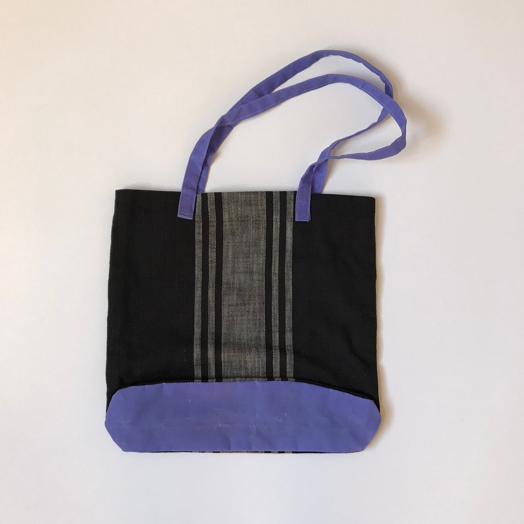 Linen and Waxed Cotton Tote Bag Etsy