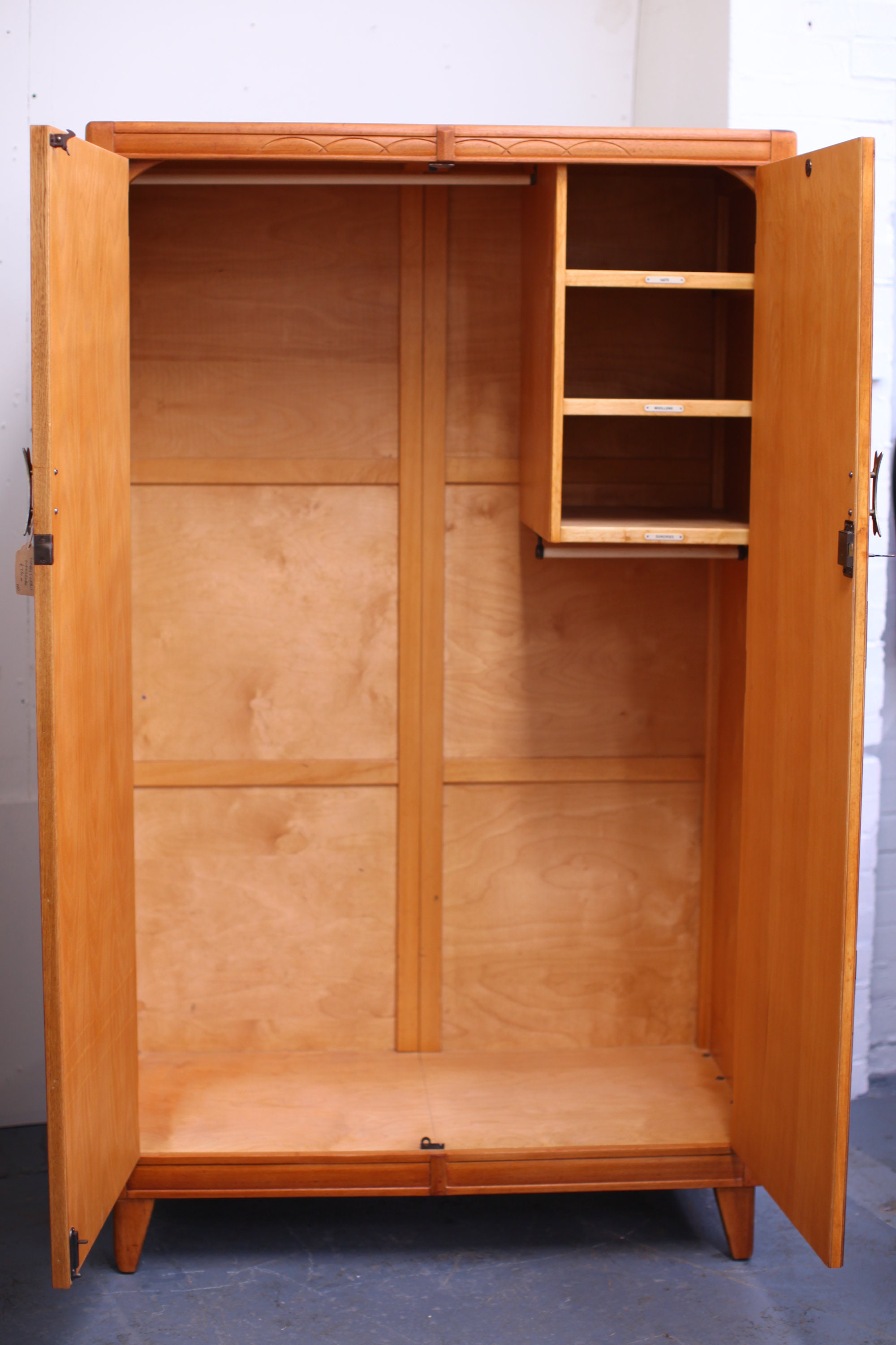 Mid century vintage wardrobe upcycled midcentury wardrobe Etsy