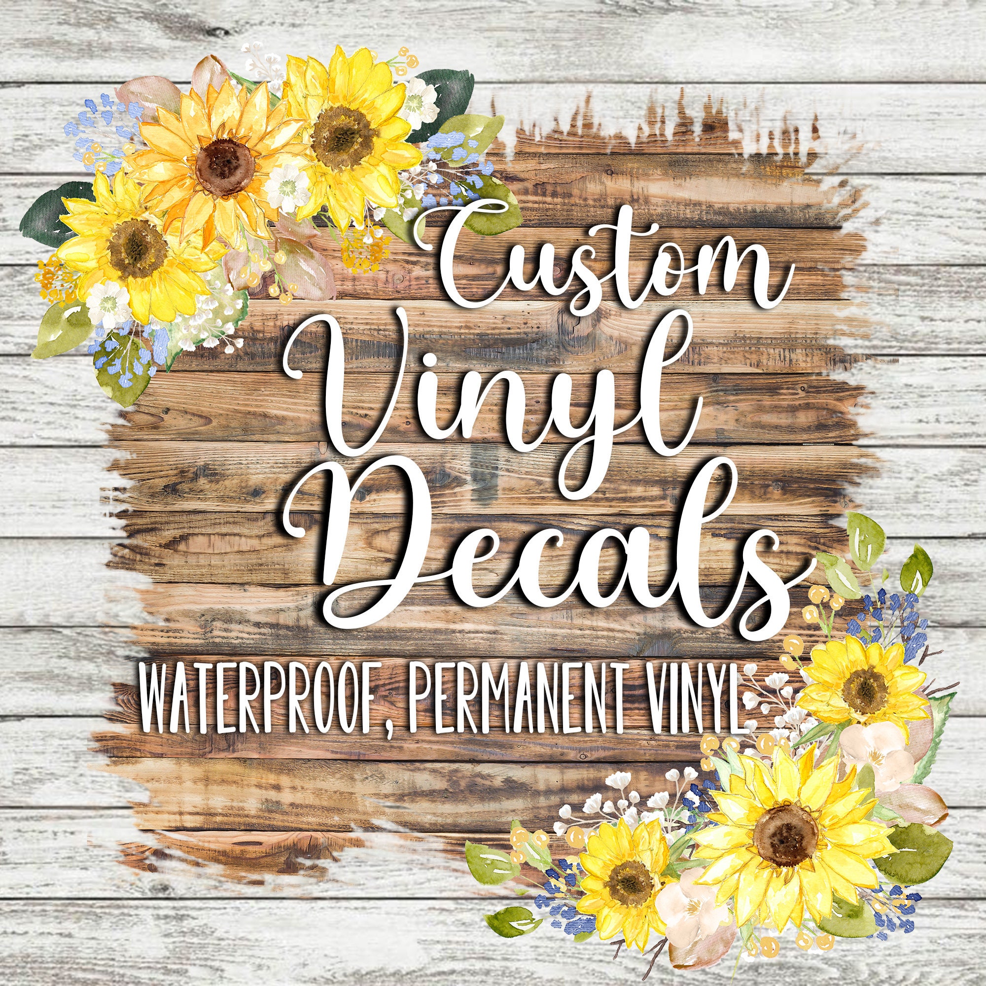 custom vinyl decal stickers personalized vinyl decal etsy