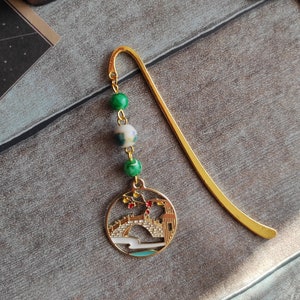Bookmark inspired by Asia, Japan, landscape, bridge