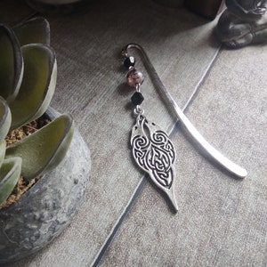 Ravens bookmark, knot style, viking, silver. image 4