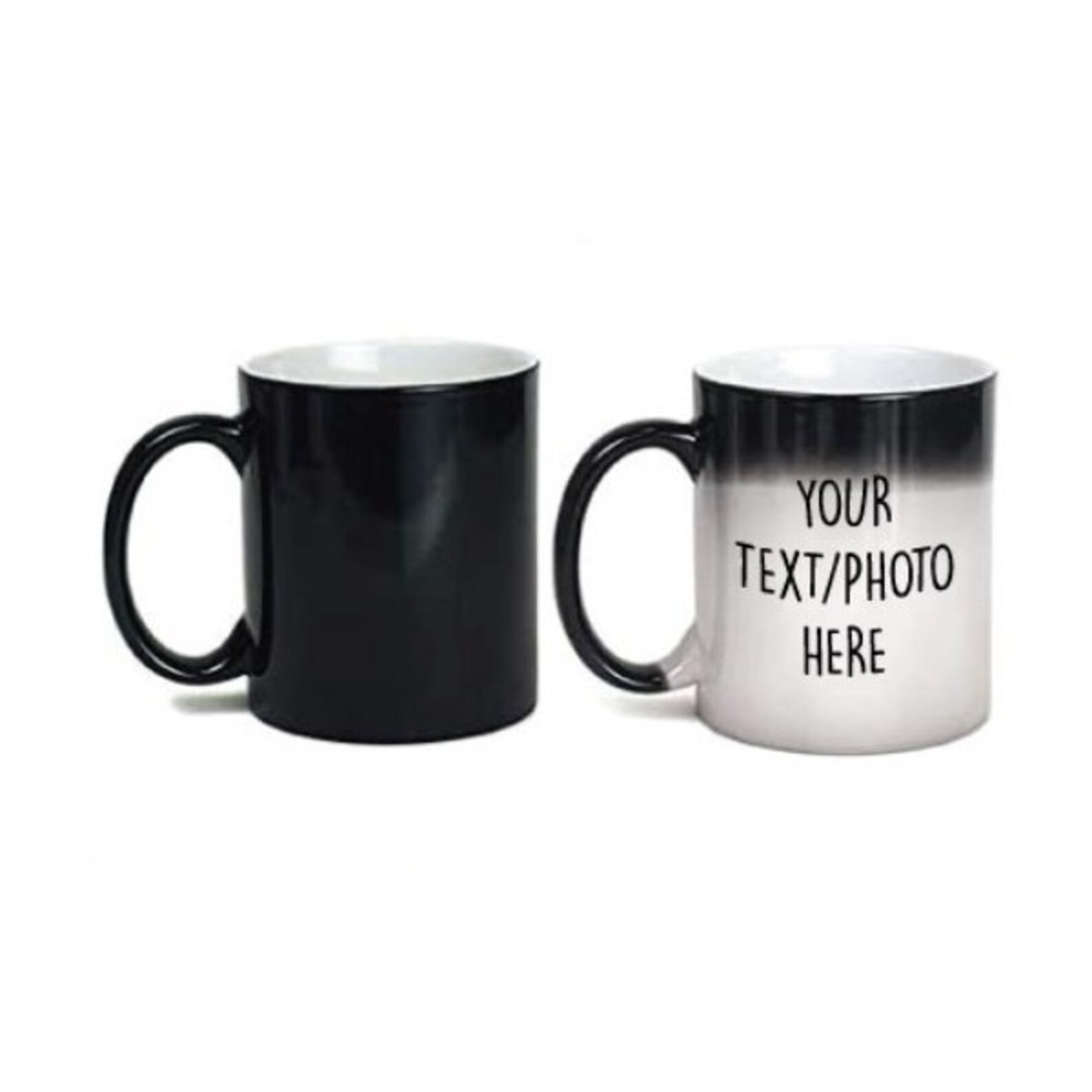 Personalised Heat Changing Mug Magic Custom Photo Colour Etsy