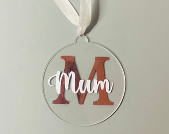 Personalised Christmas Bauble | Christmas Tree Decoration | Initial Design | Christmas Gifts | Name Bauble | Gift For Her