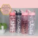 Water Bottle With Straw - Personalised | Leopard Print | Rainbow | Speckled Black | Flamingo | Bee | Unicorn 