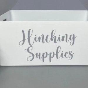 Personalised Storage Mrs Hinch Inspired Storage Box Kitchen/ Cleaning Basket /Bathroom Storage / Storage Bins /Home Organisation White - Large