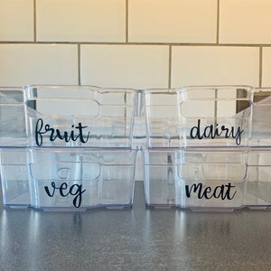 Personalised Fridge Storage And Organisation | Kitchen Storage | Pantry Labels | Kitchen Organisers | Mrs Hinch | Medium Tray