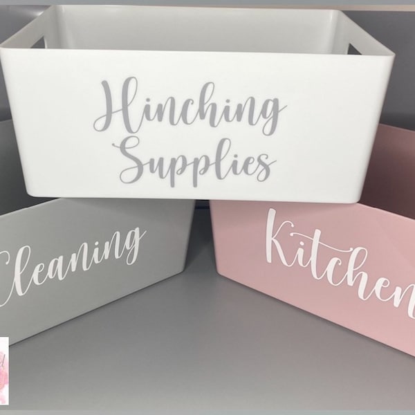 Personalised Mrs Hinch Inspired Storage Box | Cleaning Basket | Bathroom Storage | Storage Bins | Home Organisation