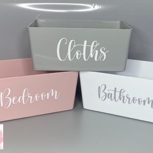 Personalised Storage Mrs Hinch Inspired Storage Box Kitchen/ Cleaning Basket /Bathroom Storage / Storage Bins /Home Organisation image 1