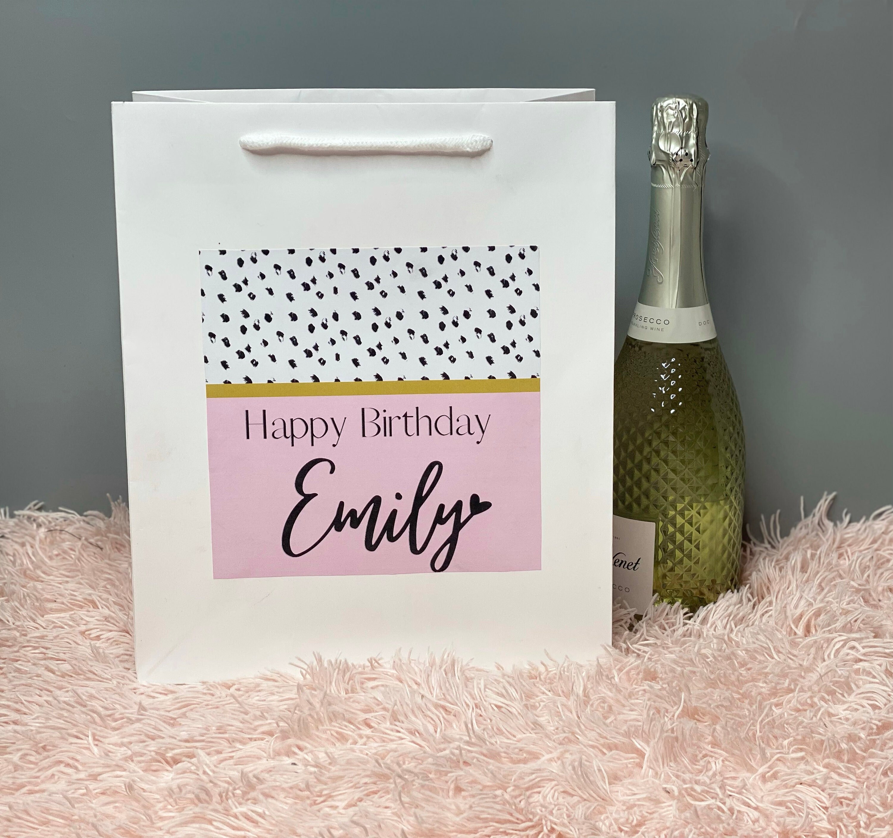 Personalised Baby Shower Gift Bag Eucalyptus Design Guest Etsy UK