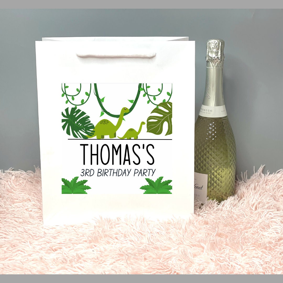 Personalised Baby Shower Gift Bag Eucalyptus Design Guest Etsy UK