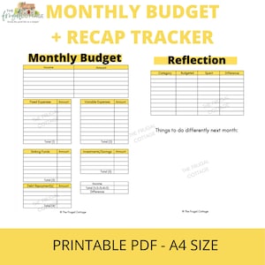 Monthly Budget Printable | Budget planner, monthly budget, monthly budgeting