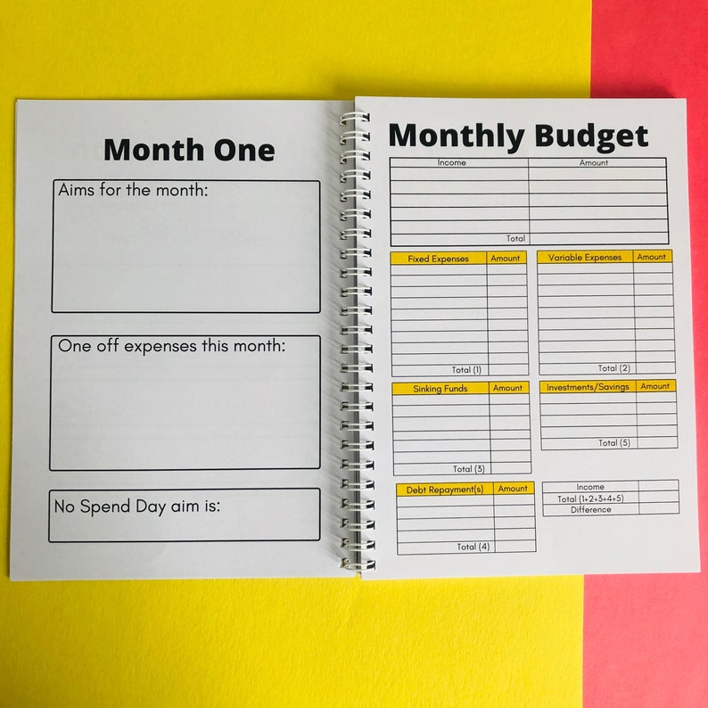 Budget Planner Monthly Budget, Spending Tracker, Sinking Funds Tracker, Extra Income Tracker, Cash Envelope Budget, image 2