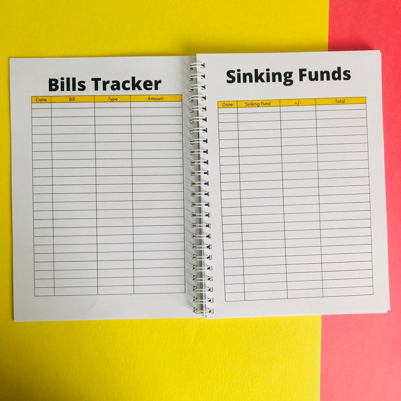 Budget Planner Monthly Budget, Spending Tracker, Sinking Funds Tracker, Extra Income Tracker, Cash Envelope Budget, image 3