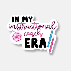 Instructional Coach Sticker | Waterproof Vinyl Sticker | Laptop Sticker | Water Bottle Decal | Teacher Appreciation Gift