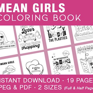 Mean Girls Themed Coloring Activity Book