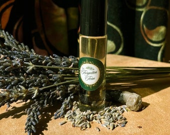 Lavendel-Schwarzer-Tee-Körperöl, Kristallkraut, Hautpflege, Parfüm