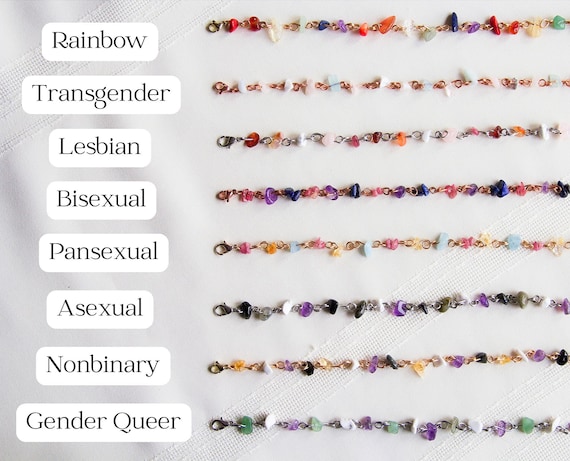 LGBTQ+ Crystal Pride Flag Choker Necklace, Bracelet, Handmade, Quality, Customizable, Copper, Bronze, Stainless Steel, Queer