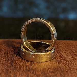 Spain Coin Rings. Handmade rings using Spanish coins. Makes wonderful gifts. Husband. Wife. Birthday. Anniversary. Espana. Jewelry