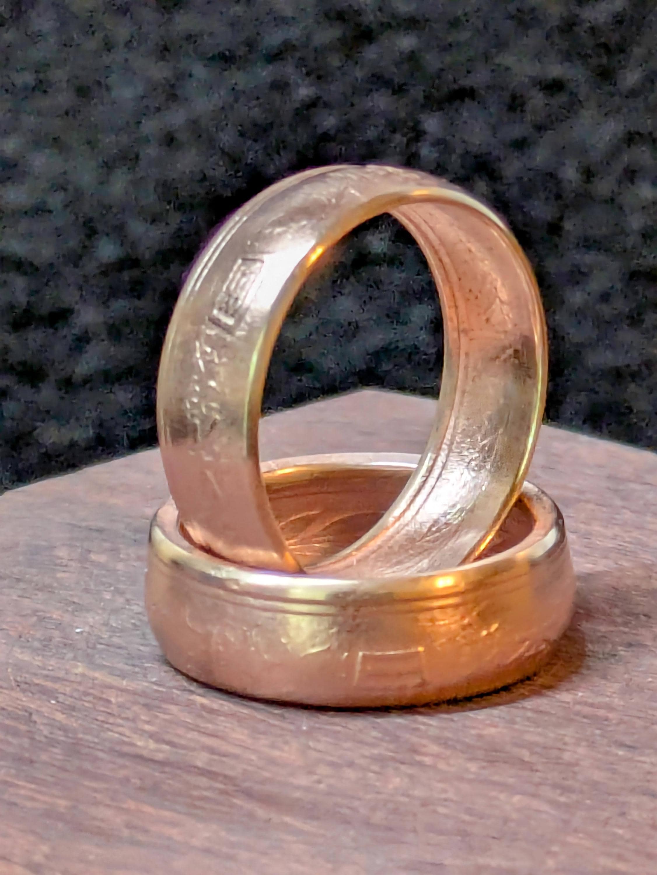 Japan 10 Yen Coin Ring Handmade - Japan Coin Jewelry - Copper Ring