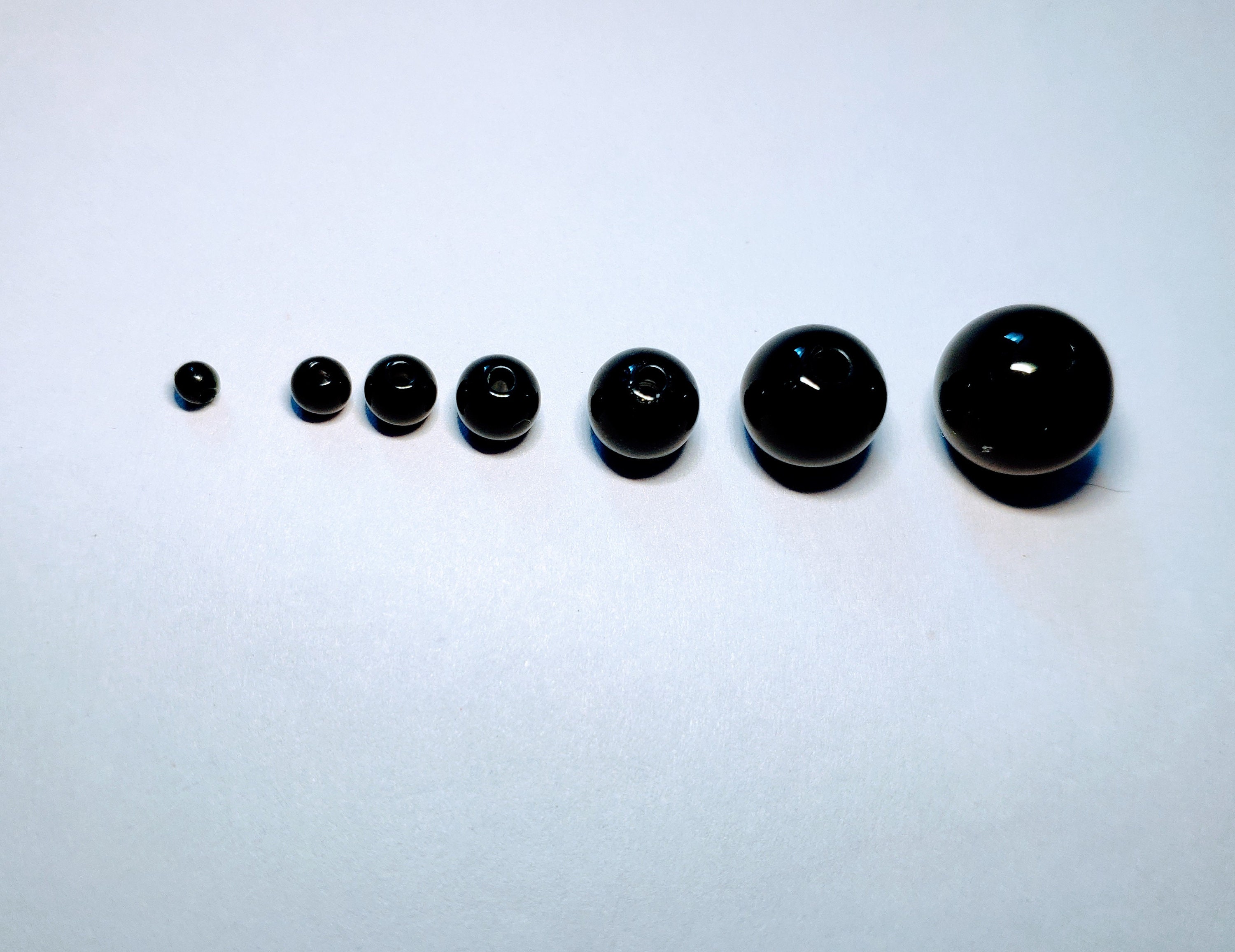 Sew in Black Bead Eyes in 3mm/4mm/5mm/6mm/8mm/10mm/12mm Etsy UK