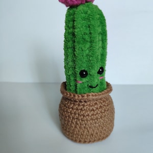 Fluffy amigurumi cactus PDF pattern