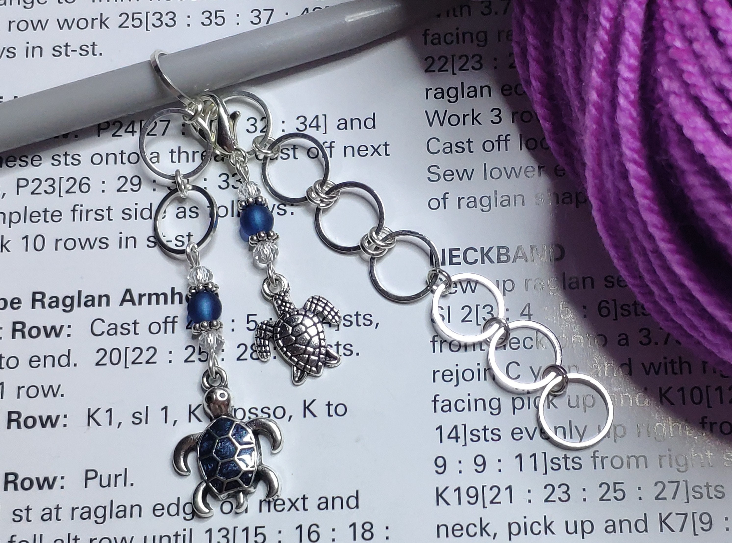 Stitch Marker Row Counter, Knitting Row Counter, Crochet Row Counter, Gift  for Crocheter, Gift for Knitter 