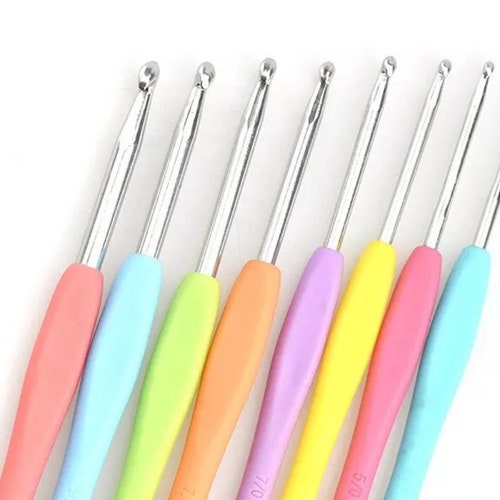 Crochet Hook Easy Grip Soft Handle 2.5mm to 6mm Sizes Etsy UK