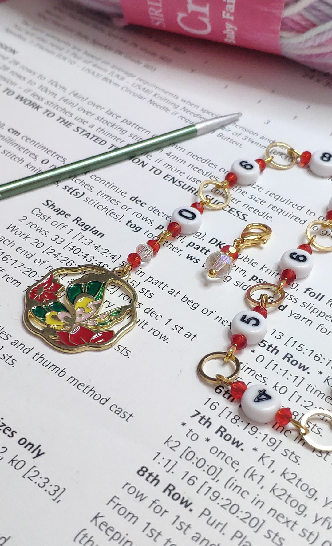 Row Counter, Chain Counter for Knitting, Butterfly Design - Etsy