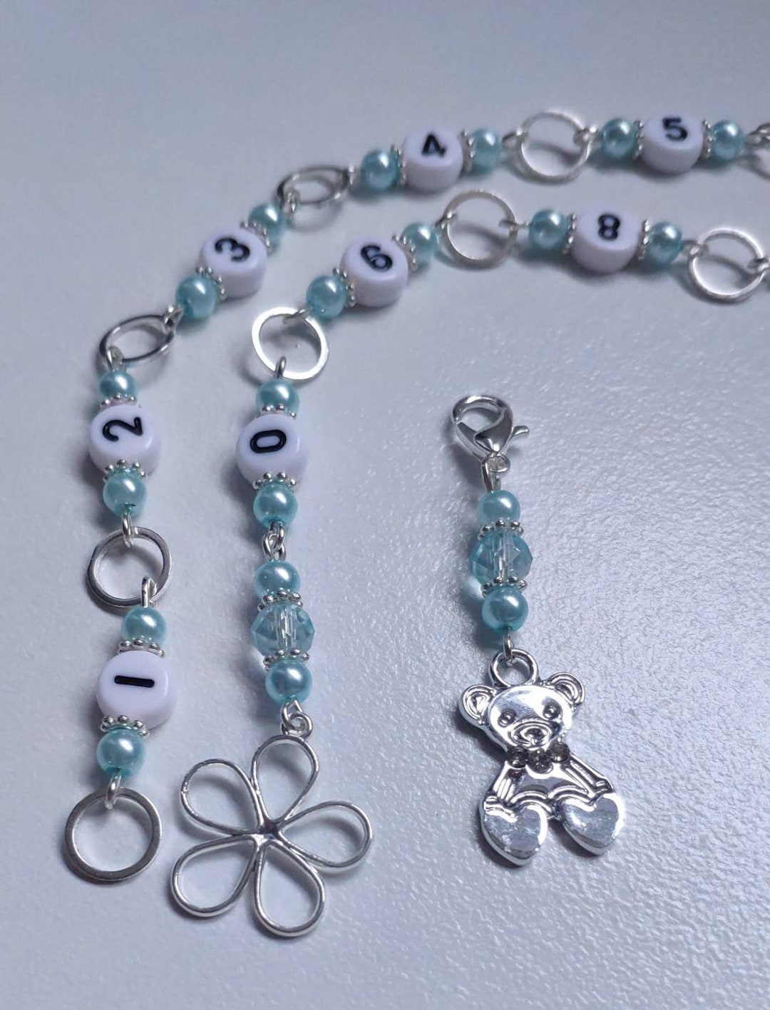 Row Counter, Chain Row Counter, Knitting Counter Teddy Design - Etsy