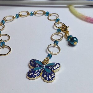 Row counter, chain counter butterfly design