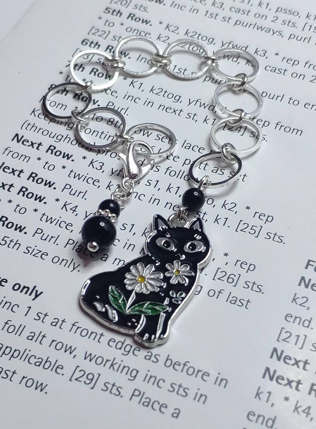 Row Counter, Chain Counter for Knitting, Black Cat Design - Etsy