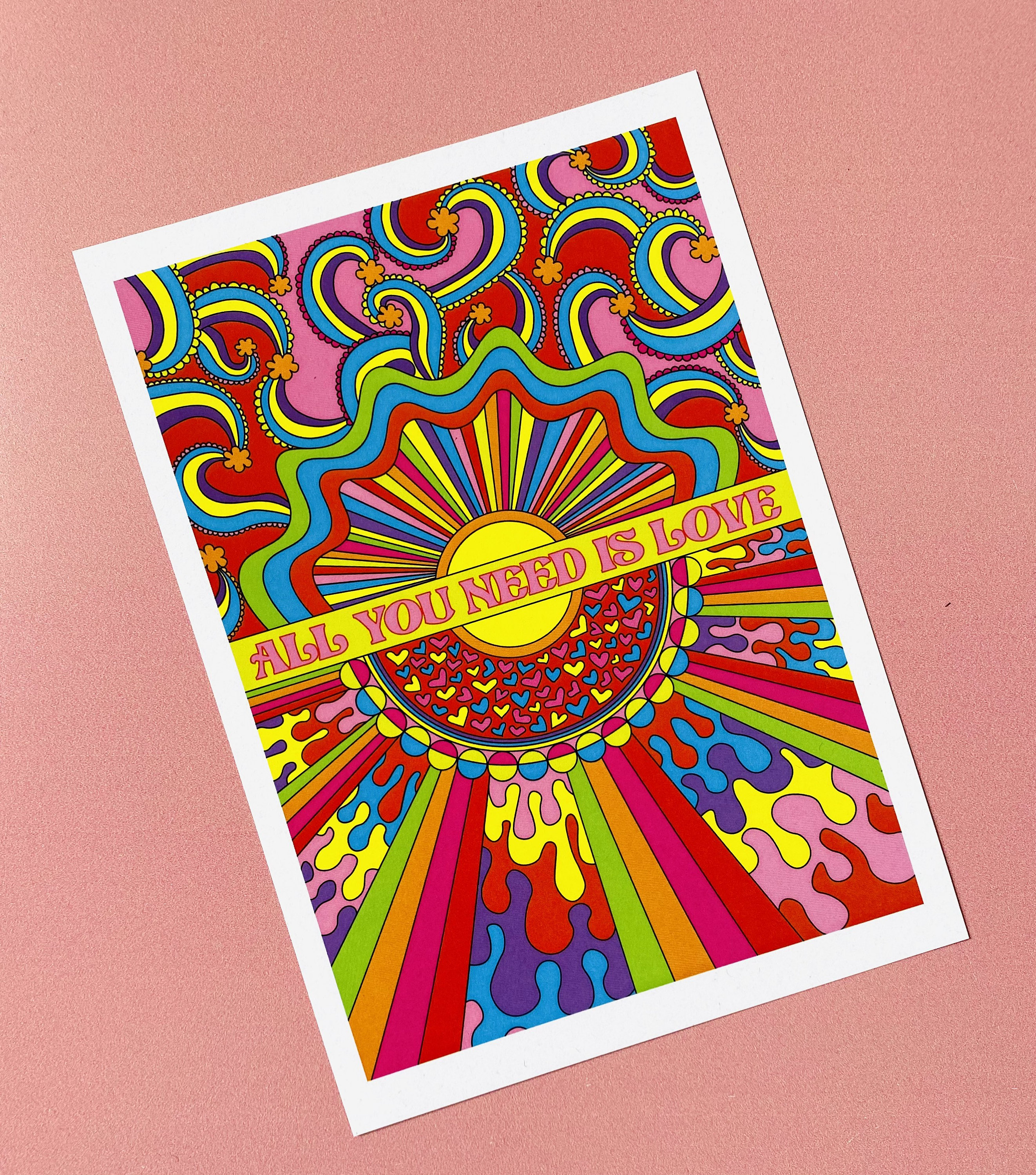 All you need is love art print