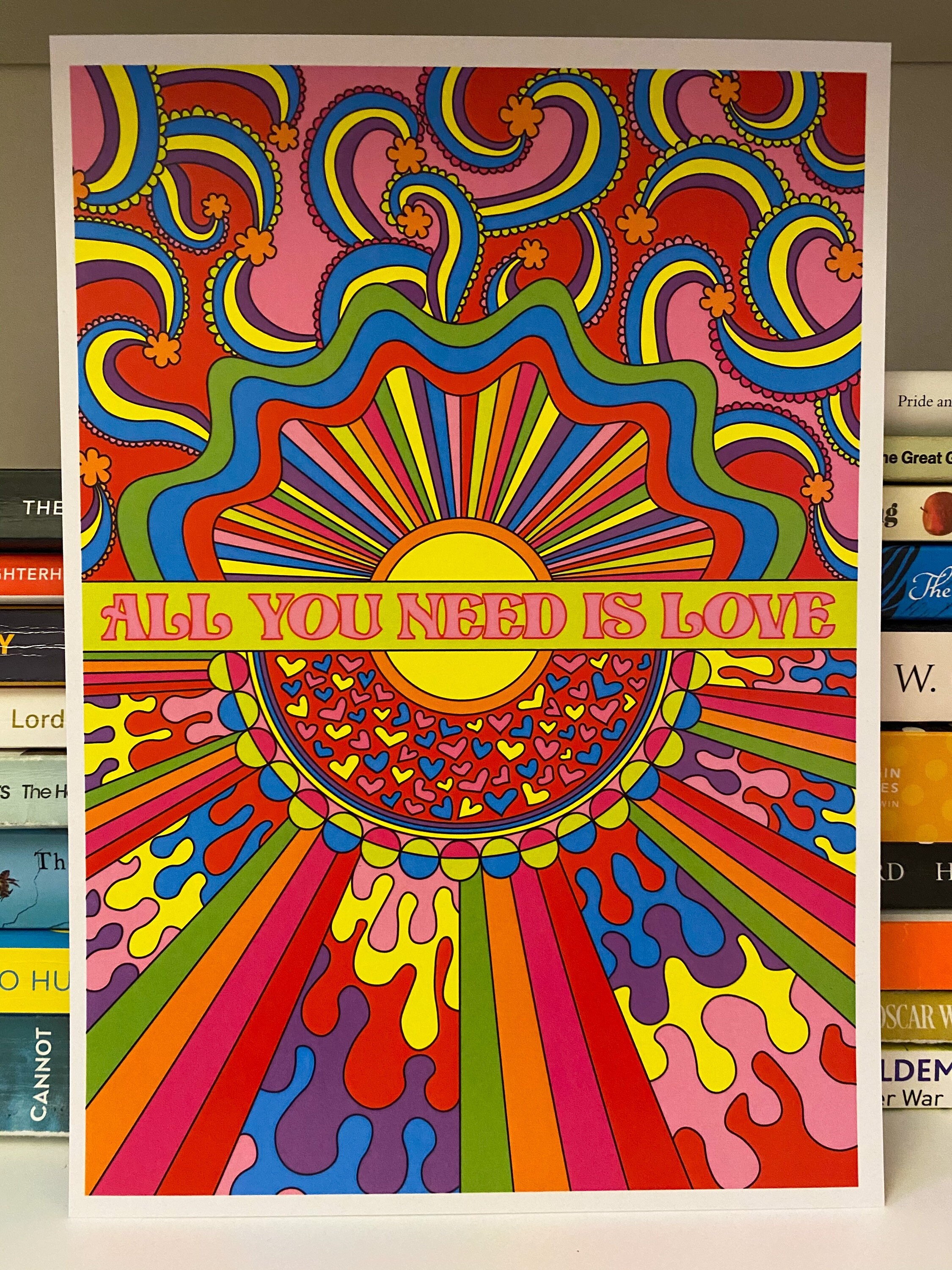 All You Need is Love Art Print Etsy