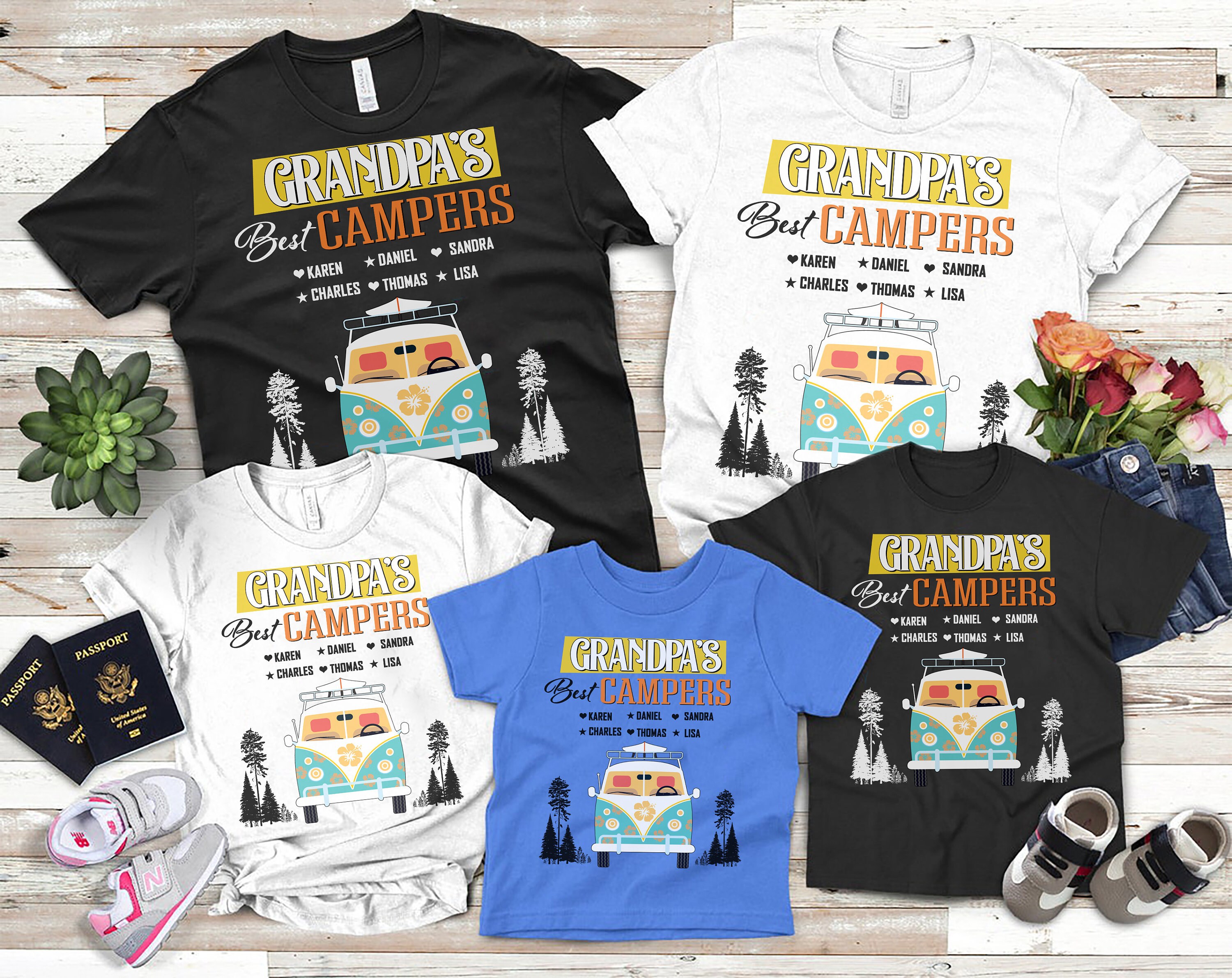 Personalized Camping Shirt For Family Custom Family Matching Etsy