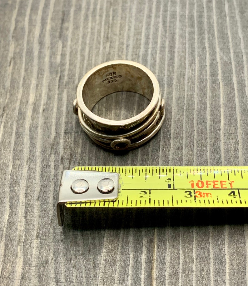 Sterling Vintage Spinner Ring sz 6 HOB Mexico 925 Etsy