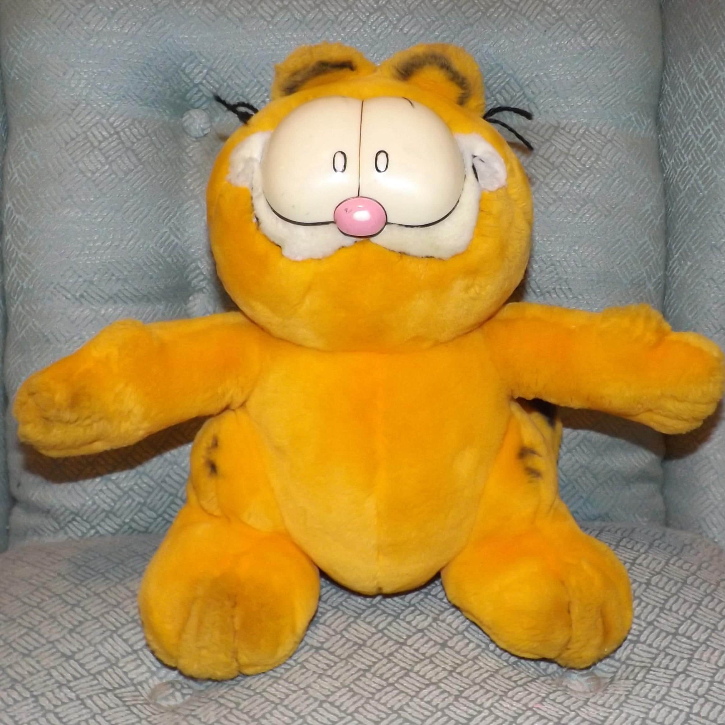激レア ビンテージ 大判プリント 80s ガーフィールド ビックTシャツ USA 80s Garfieldガーフィールド Here's A QUARTER CALL Someone Who