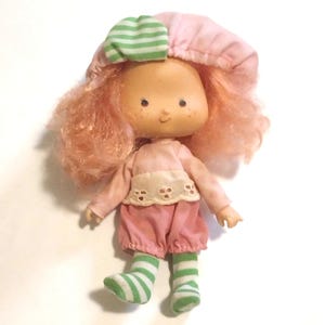 Original Raspberry Tart  Doll Strawberry Shortcake 1979 Kenner Toy Vintage 80s Collectible Collector Incomplete Clothes 1980s Hat outfit