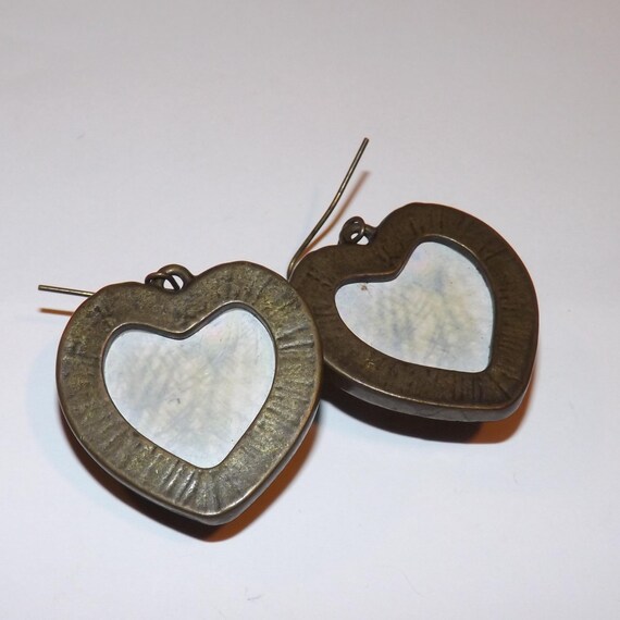 Peacock earrings pattern feathers unique eccentri… - image 2