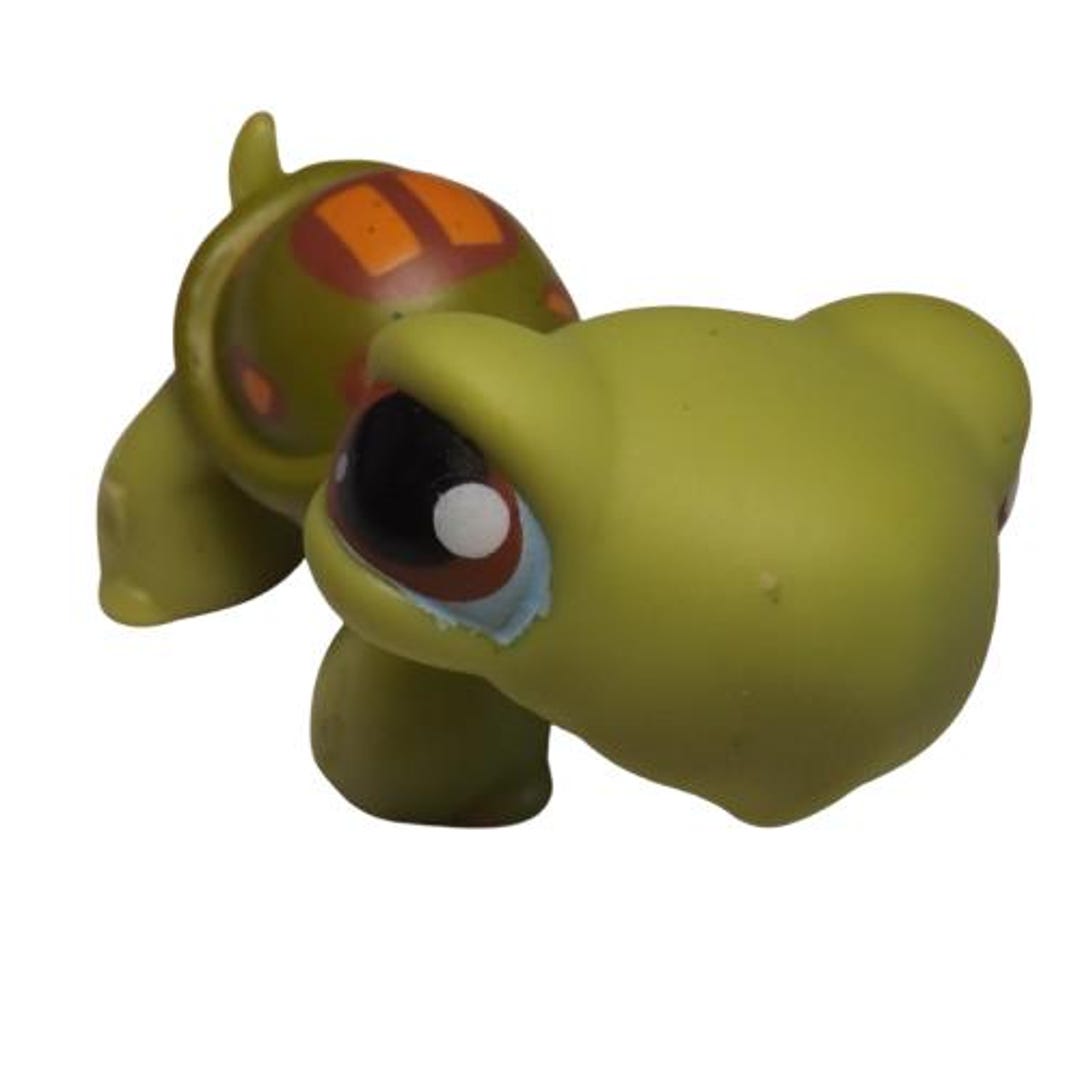 Painted Turtle #8 LPS Littlest Pet Shop Green Orange Authentic ...