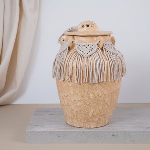 cremation urn for human ashes, memorial urn, adult urn, funeral urn, handmade urn, ceramic urn